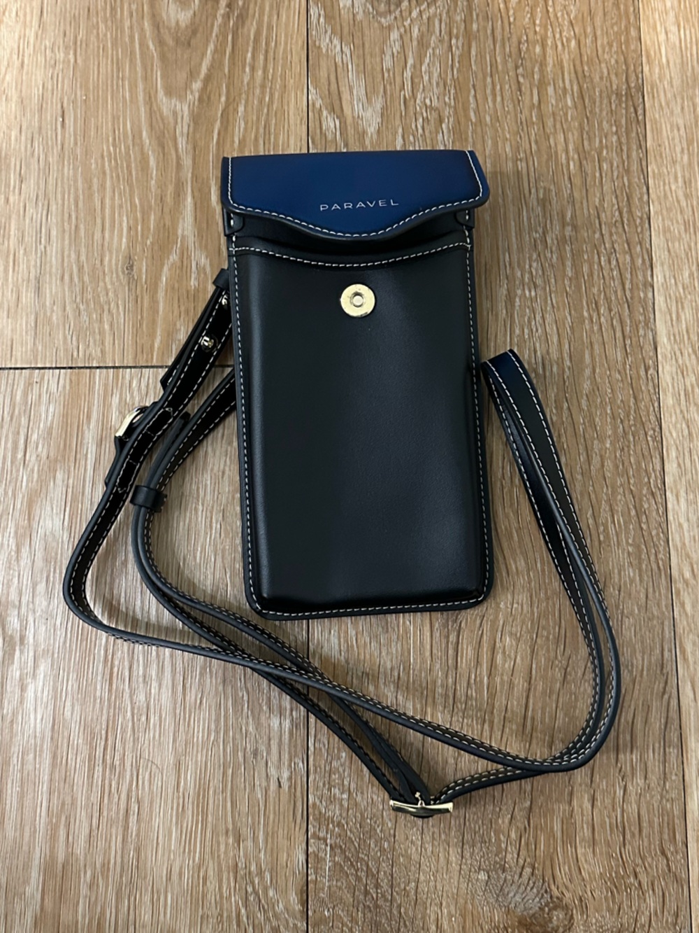 Paravel Black Crossbody Phone Bag
